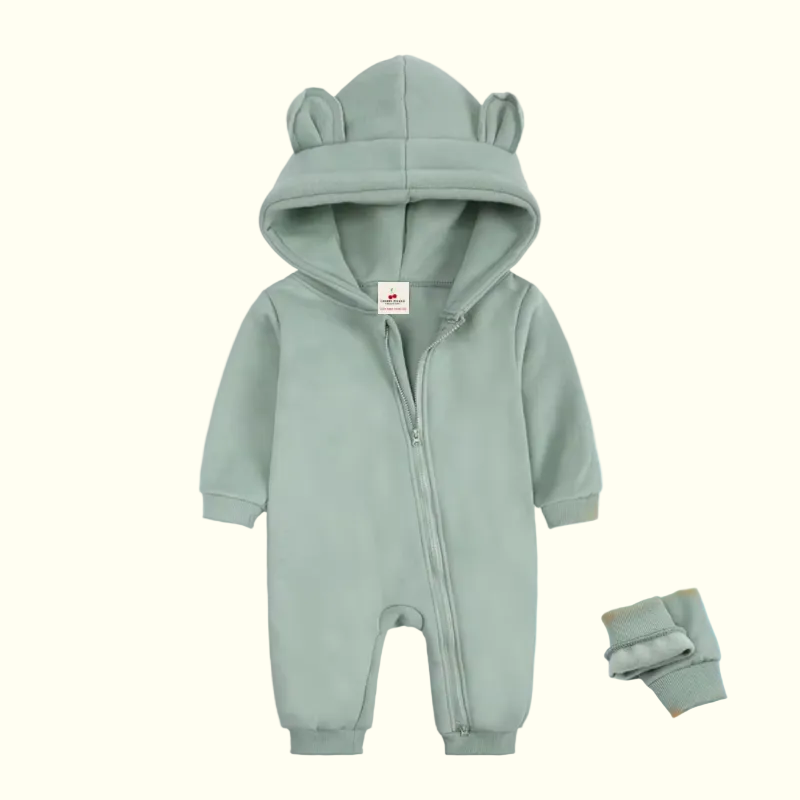 Beary Cozy Fleece Jumpsuit