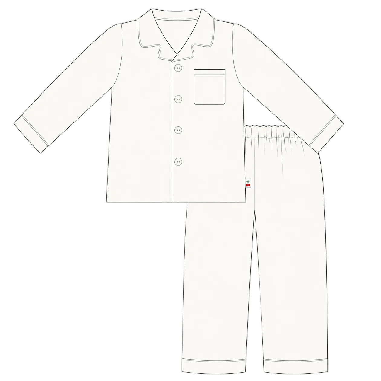 Vanilla Bean Adult Long Bamboo Set