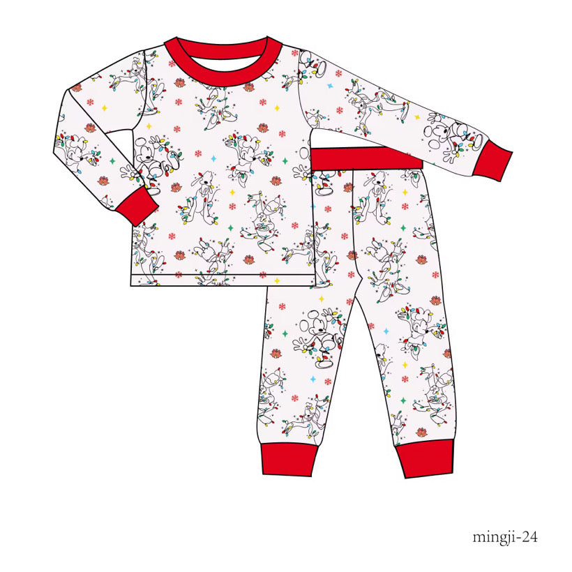 Very Merry Mouse Lights Kids Pajamas
