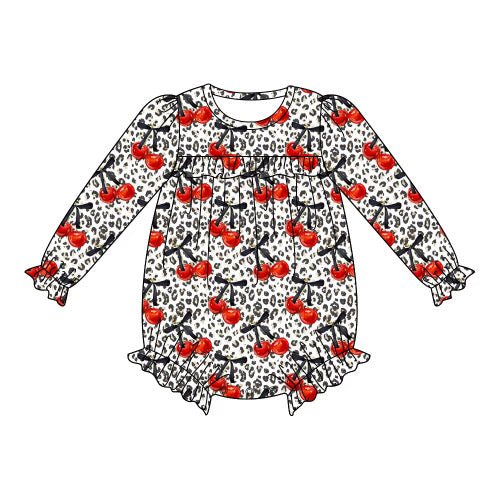 Wild Cherry Cuffed Bodysuit