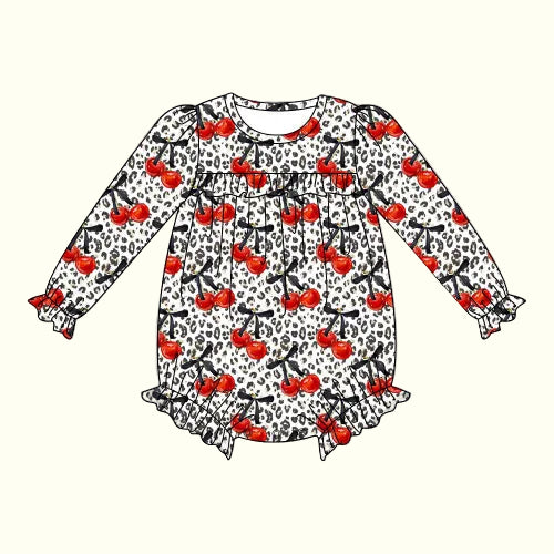 Wild Cherry Cuffed Bodysuit