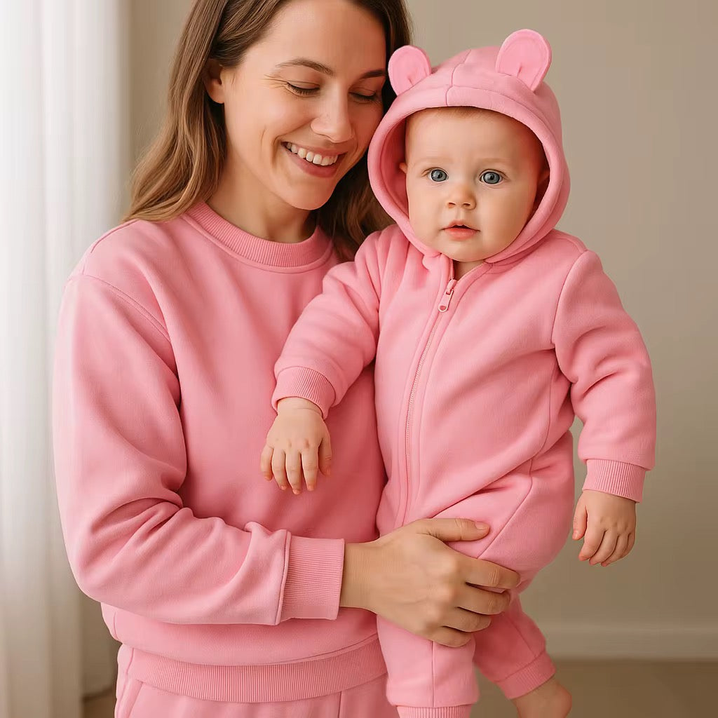 Beary Cozy Fleece Jumpsuit