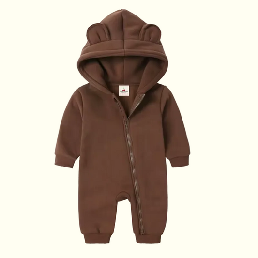 Beary Cozy Fleece Jumpsuit