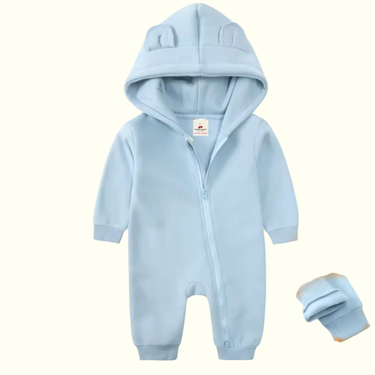 Beary Cozy Fleece Jumpsuit