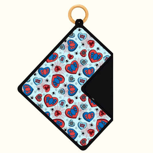 Spidey Hearts Lovey Bib