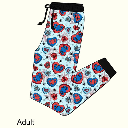 Spidey Hearts Adult Joggers