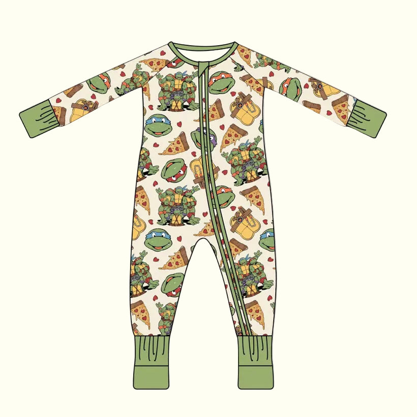 Pizza My Heart Bamboo Zippy