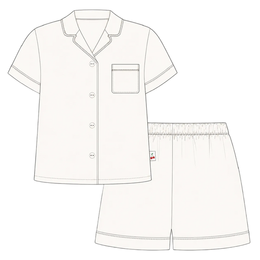 Vanilla Bean Adult Short Bamboo Set