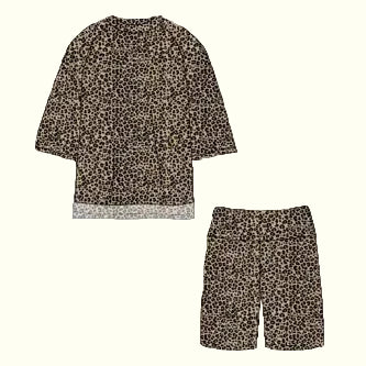 Classic Leopard Biker Set