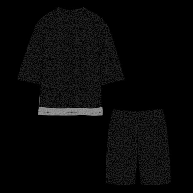 Midnight Leopard Biker Set