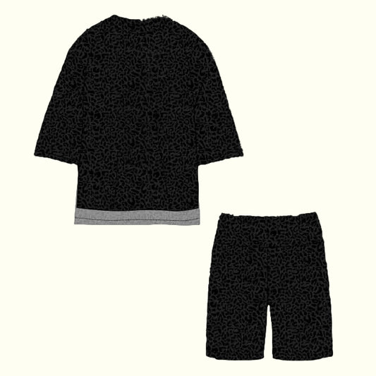Midnight Leopard Biker Set